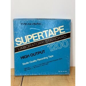 Realistic Supertape 1200 High Output 7 Inch Reel To Reel Recording Tape 44-1878